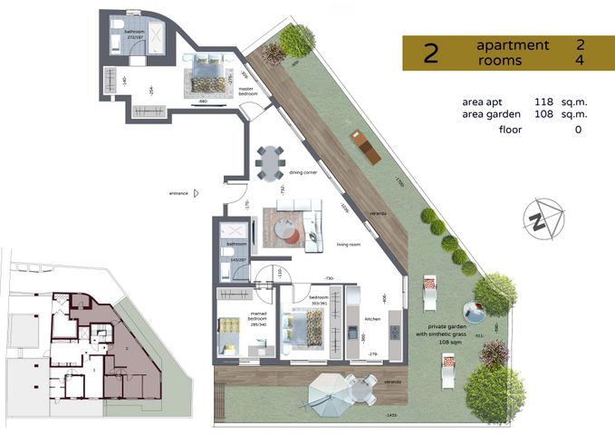 דירת גן, נהרדעא, הצפון החדש - דרום, תל אביב יפו