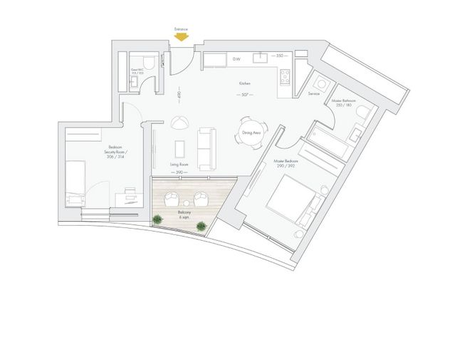 דירה, גרציאני יצחק, גני שרונה, קרית הממשלה, תל אביב יפו