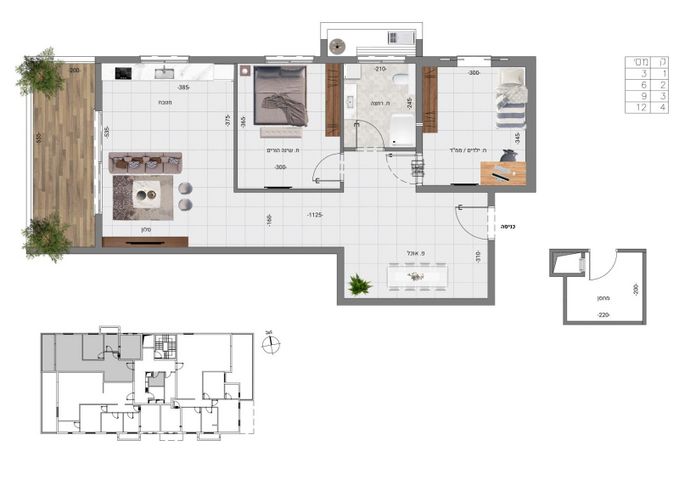 דירה, הנרייטה סולד, מרכז העיר, סביניה, הוותיקה, קרית ביאליק