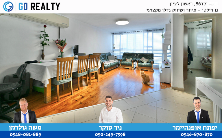 דירה, האחים זייגר, אברמוביץ', ראשון לציון