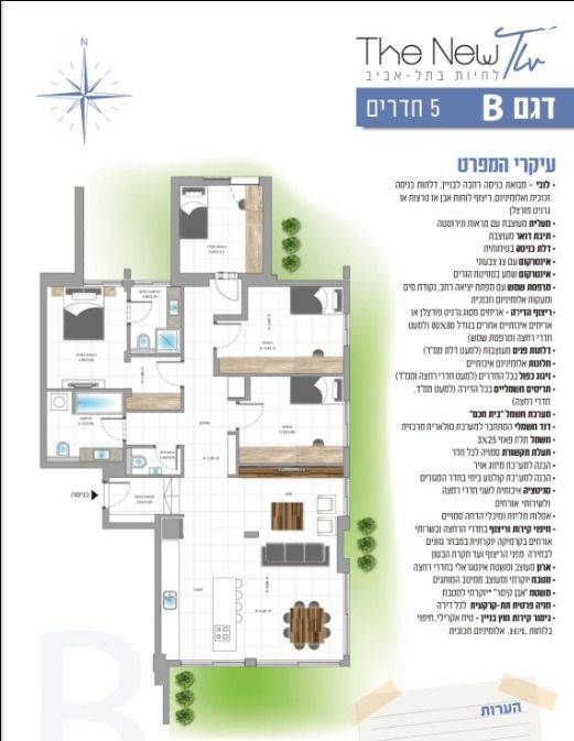 דירת גן, נגבה 17, יד אליהו, תל אביב יפו