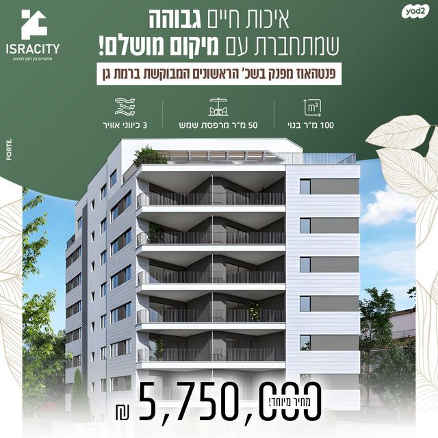 גג/ פנטהאוז, שכונת הראשונים, רמת גן