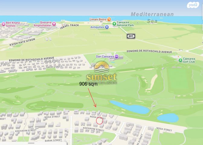 מגרשים, הרקיע, הגולף, קיסריה