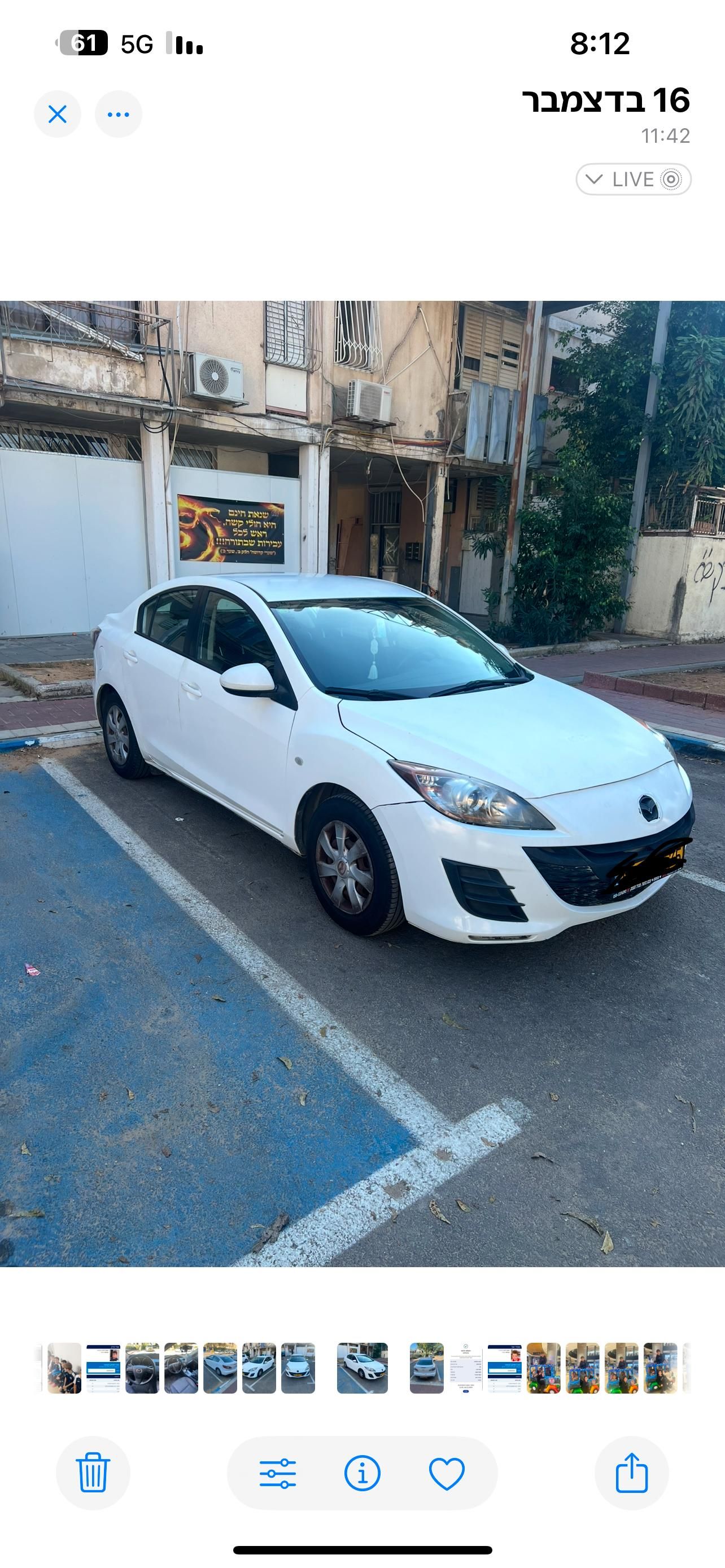 מודעת רכב מאזדה 3