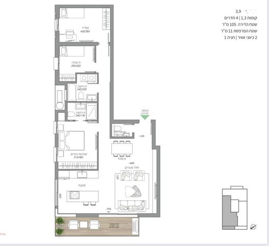 דירה, וורמייזה 5, הצפון הישן - צפון, תל אביב יפו