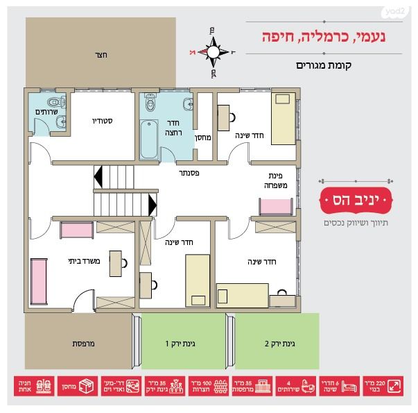 דירה, נעמי, כרמליה, חיפה