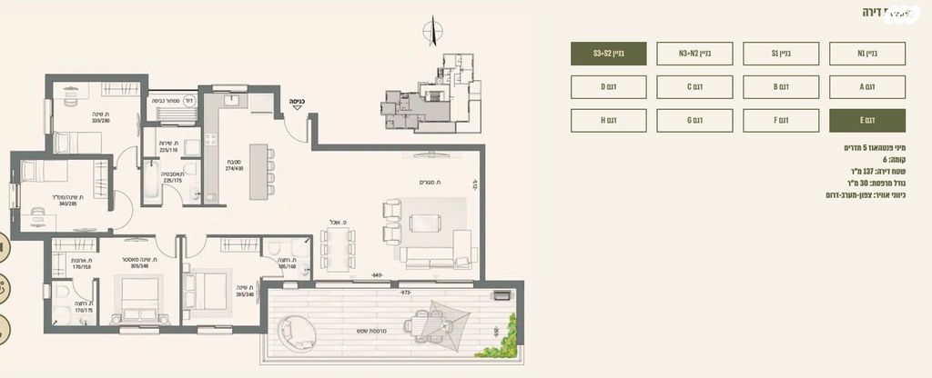 גג/ פנטהאוז, נאות אפק, אפקה, קרית ביאליק