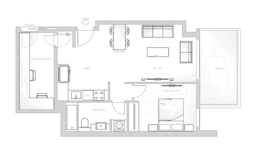 דירה, קרליבך, גני שרונה, קרית הממשלה, תל אביב יפו