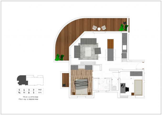 דירה, השושנים 13, מרכז, הרצליה