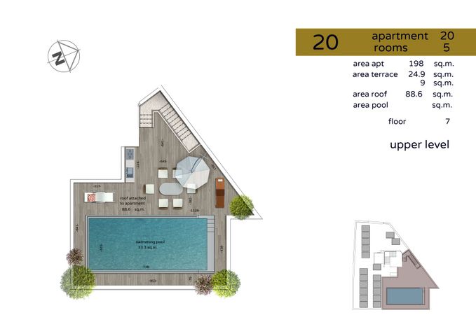 גג/ פנטהאוז, סוטין 15, הצפון החדש - דרום, תל אביב יפו