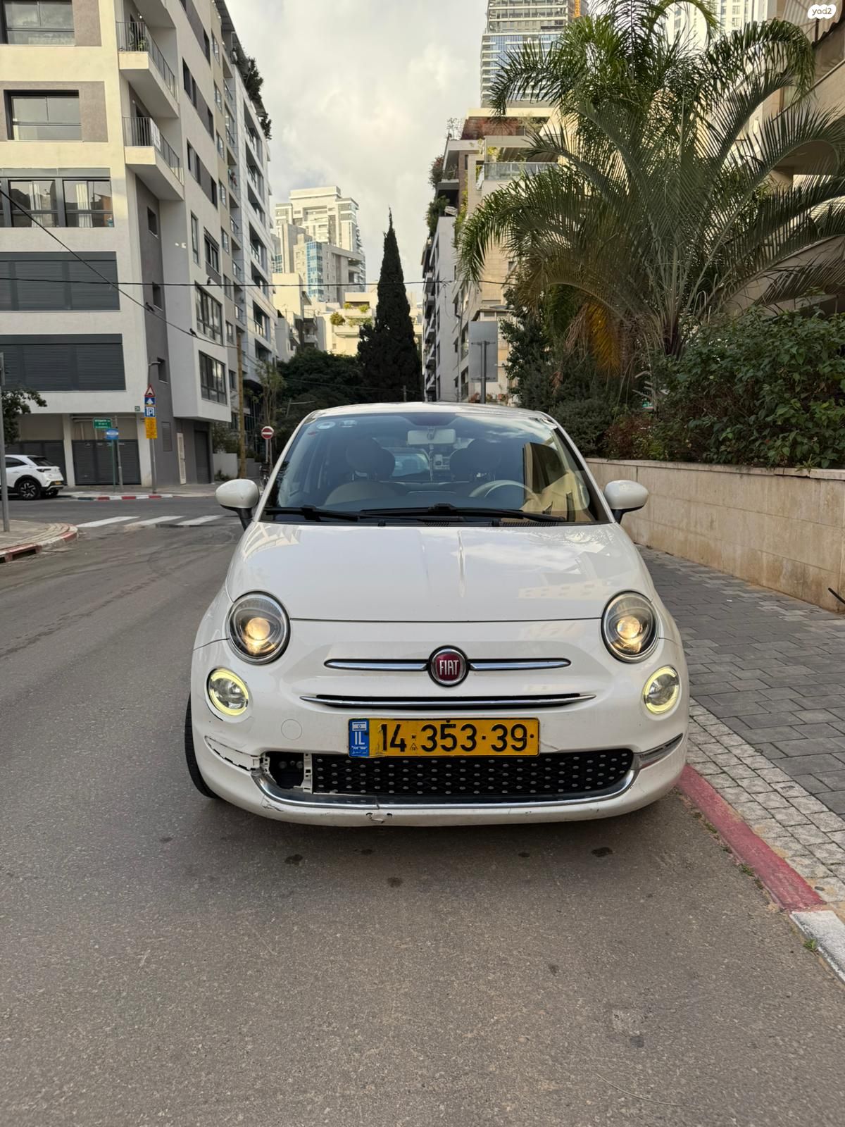 מודעת רכב פיאט 500