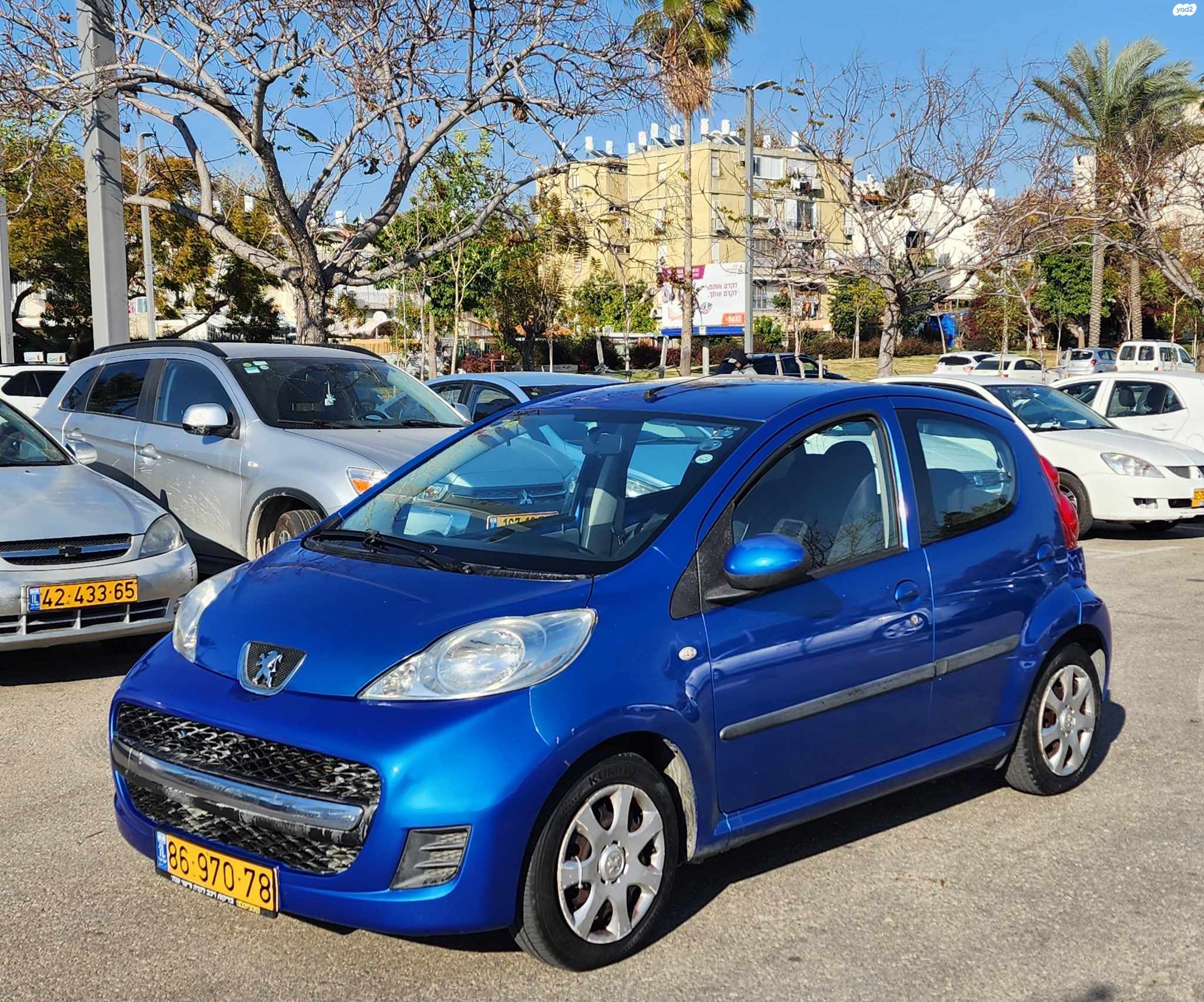 מודעת רכב פיג'ו 107