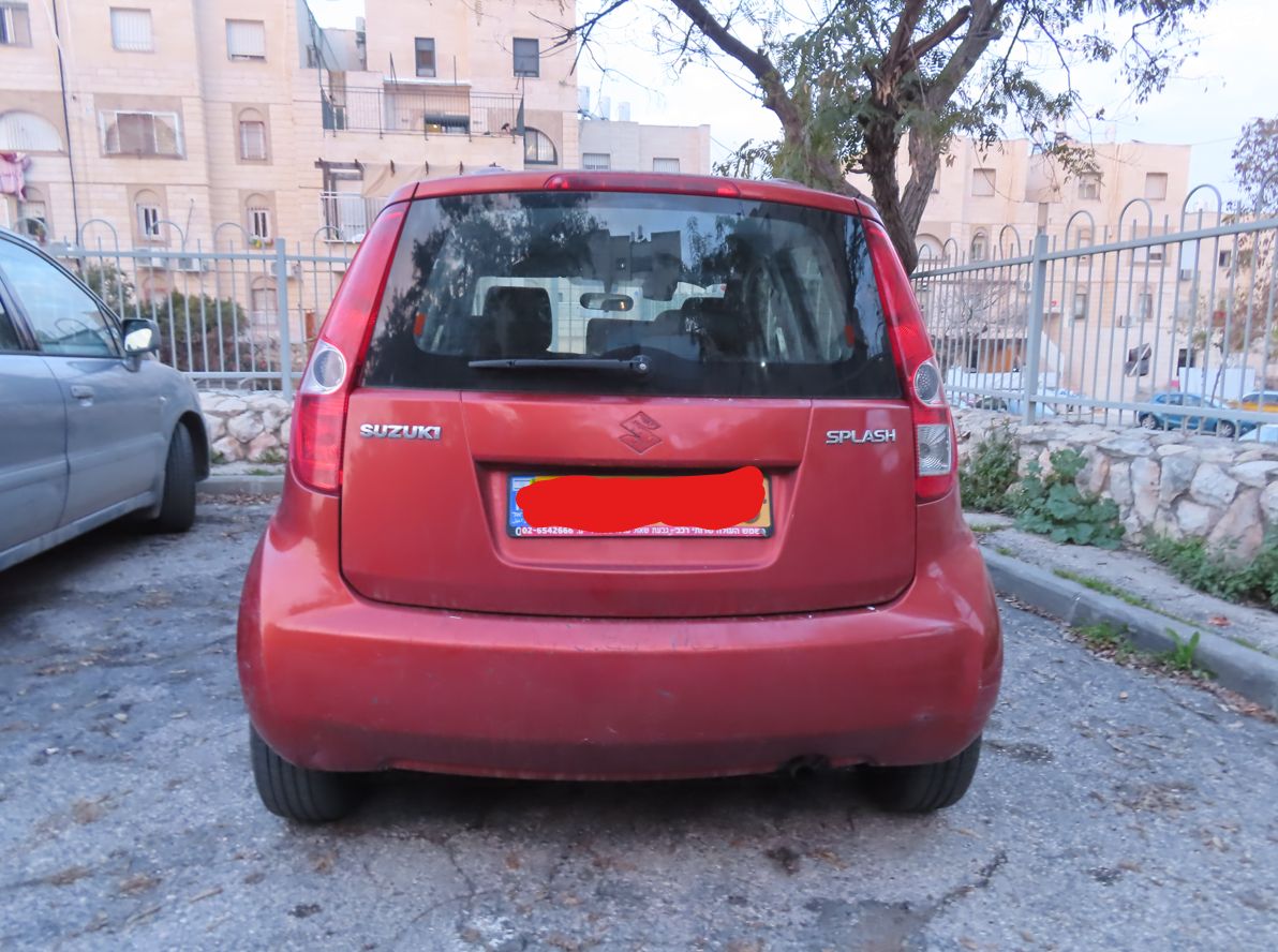 מודעת רכב סוזוקי ספלאש