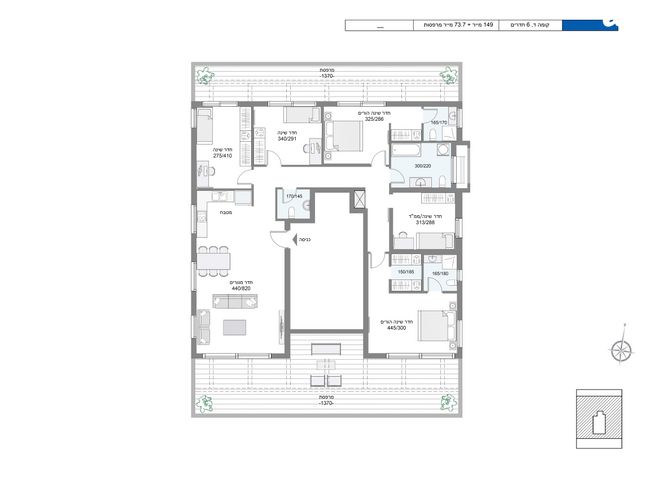 גג/ פנטהאוז, רחל 15, גבעת הרמבם, גבעתיים