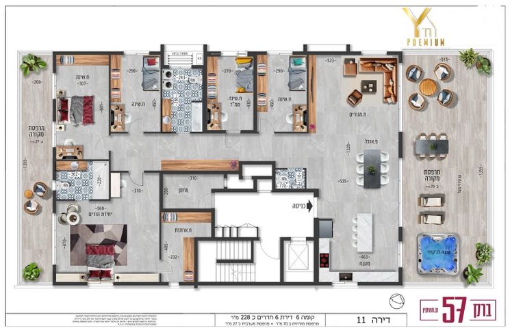 גג/ פנטהאוז, ברק, מוצקין הותיקה, קרית מוצקין