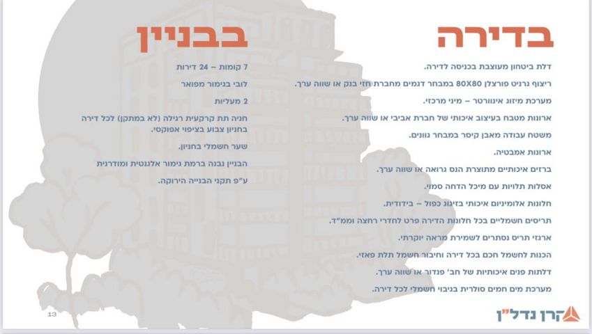 דירה, חברה חדשה, הצפון החדש - כיכר המדינה, תל אביב יפו