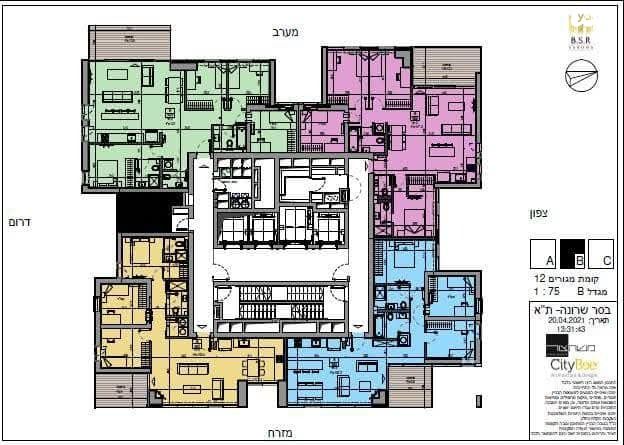 דירה, אוסוולדו ארניה 6, גני שרונה, קרית הממשלה, תל אביב יפו