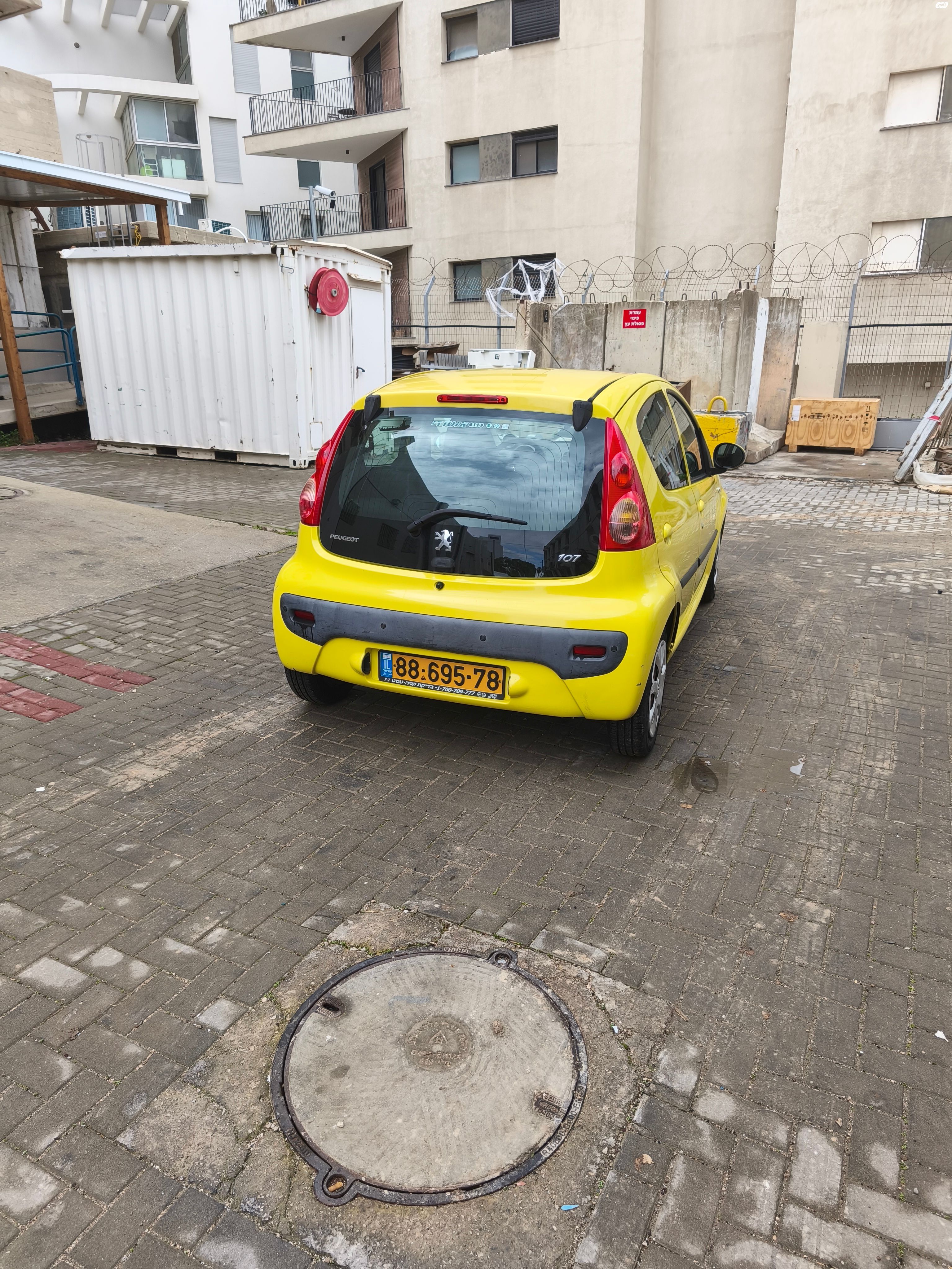 מודעת רכב פיג'ו 107