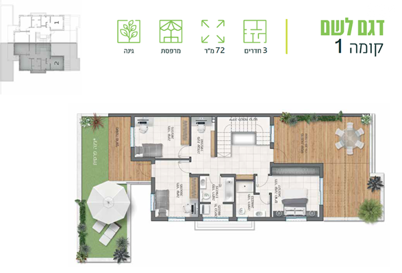 דירת גן, נריה, טלמון