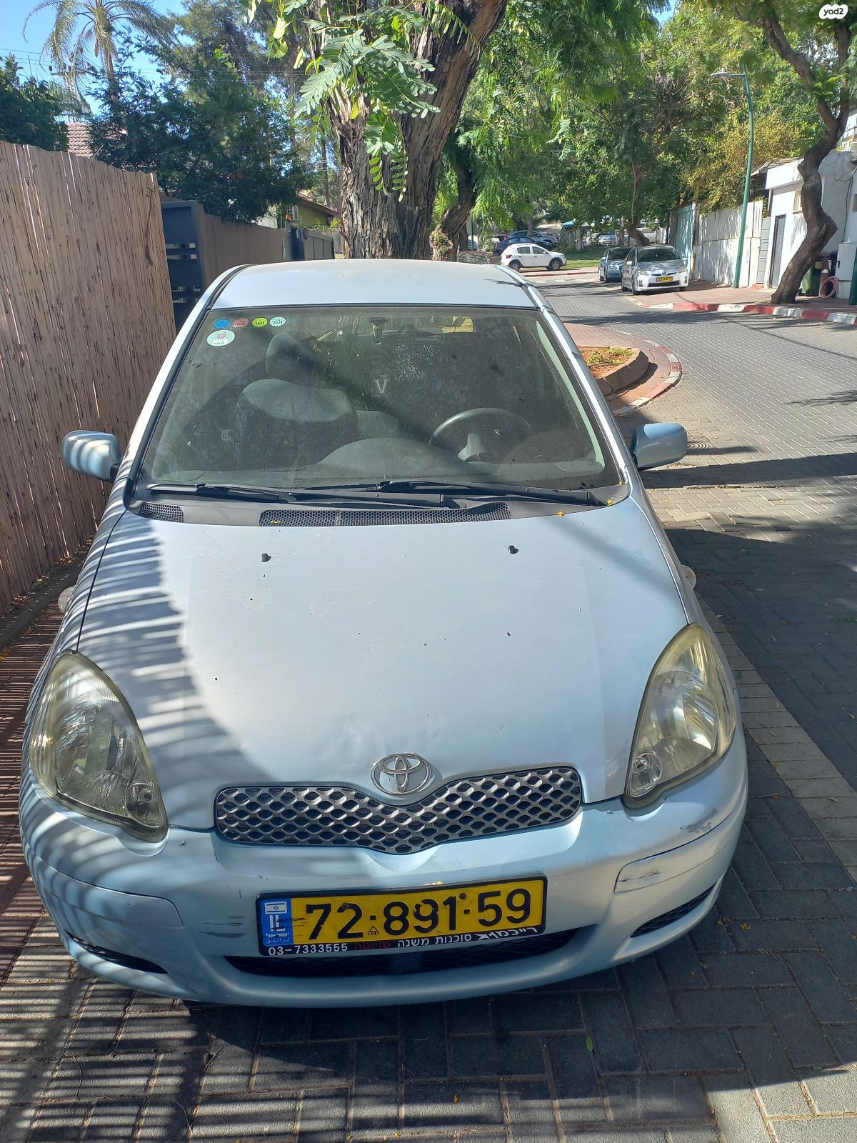 מודעת רכב טויוטה יאריס