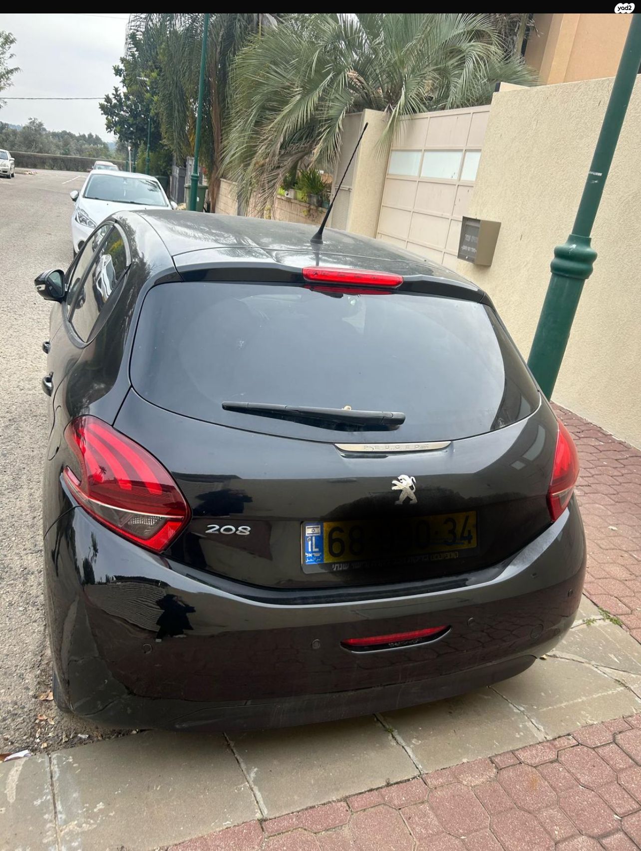 מודעת רכב פיג'ו 208