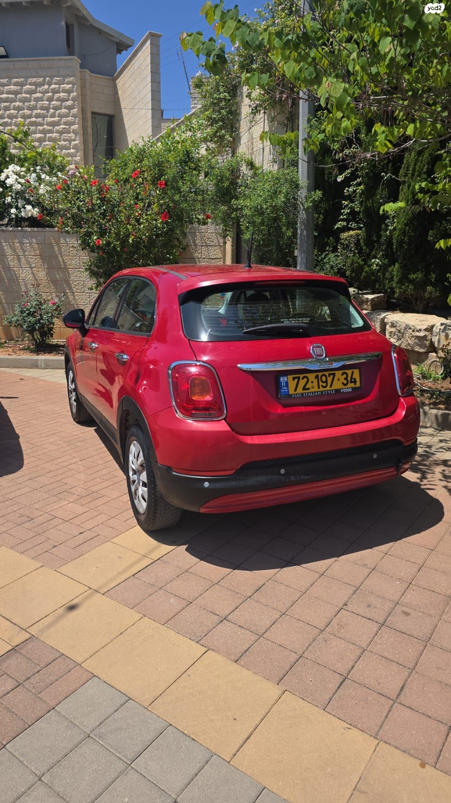 מודעת רכב פיאט 500X