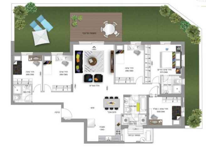 דירת גן, שלום עליכם, אגמים, נתניה