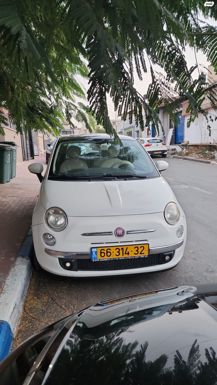 מודעת רכב פיאט 500