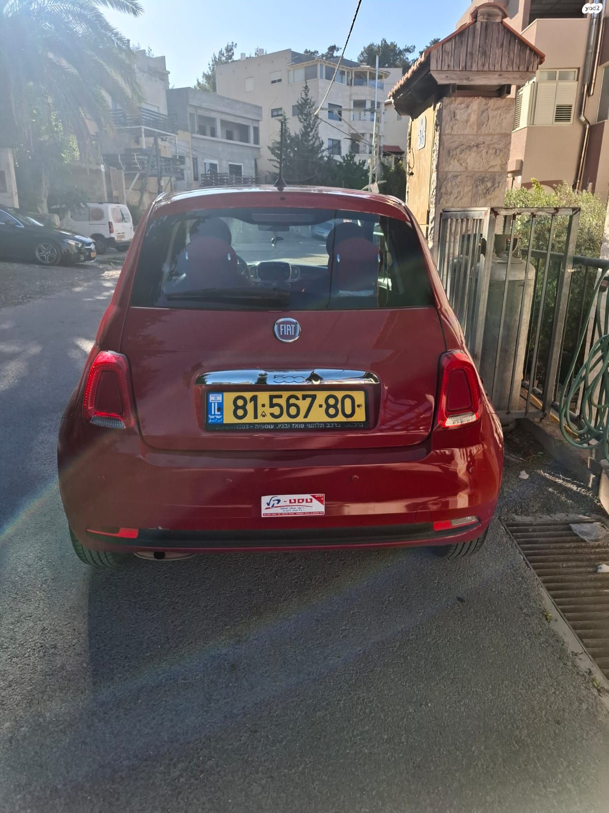 מודעת רכב פיאט 500
