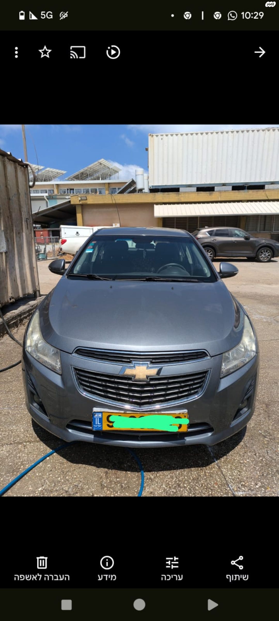 מודעת רכב שברולט קרוז