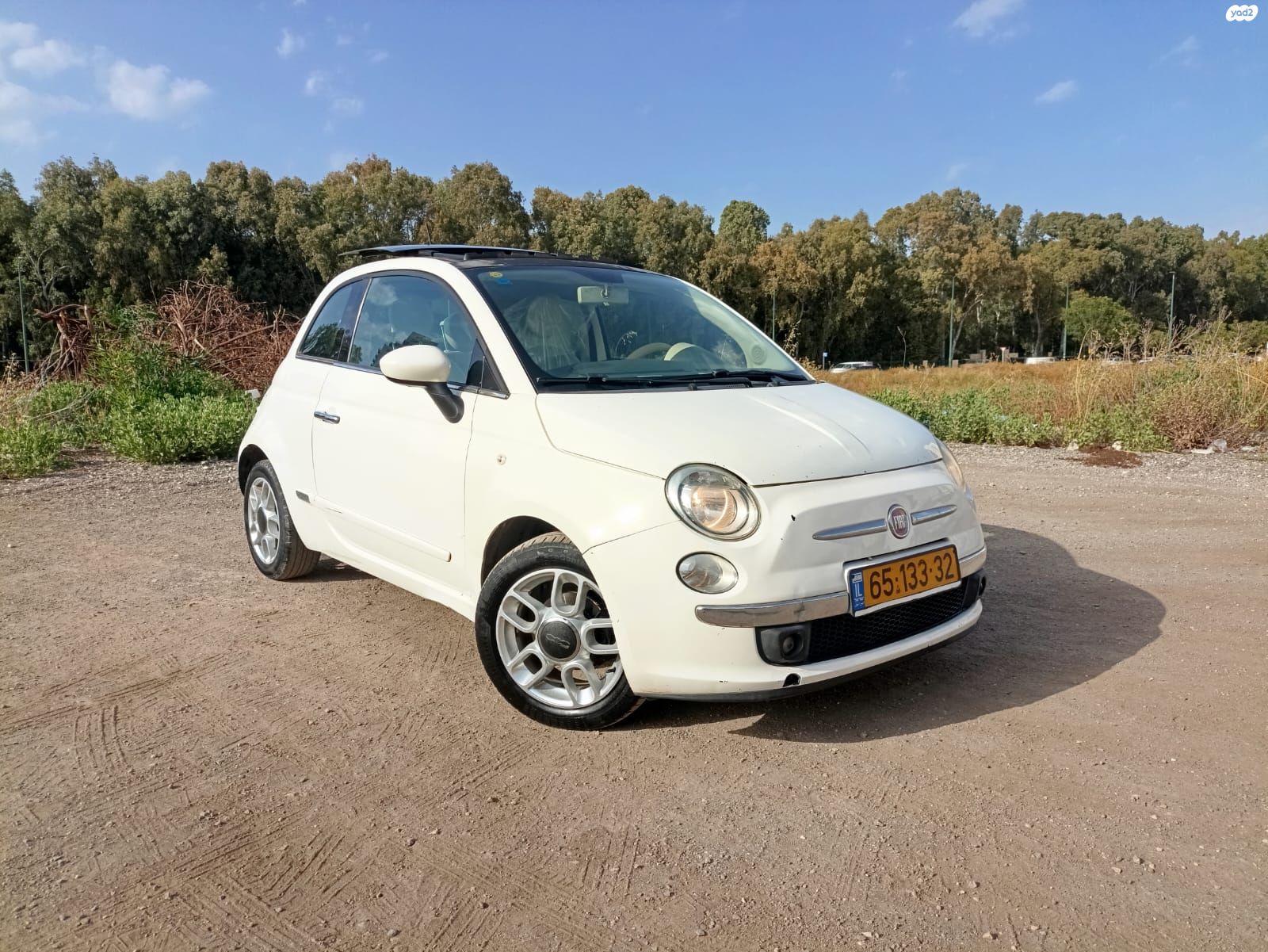 מודעת רכב פיאט 500