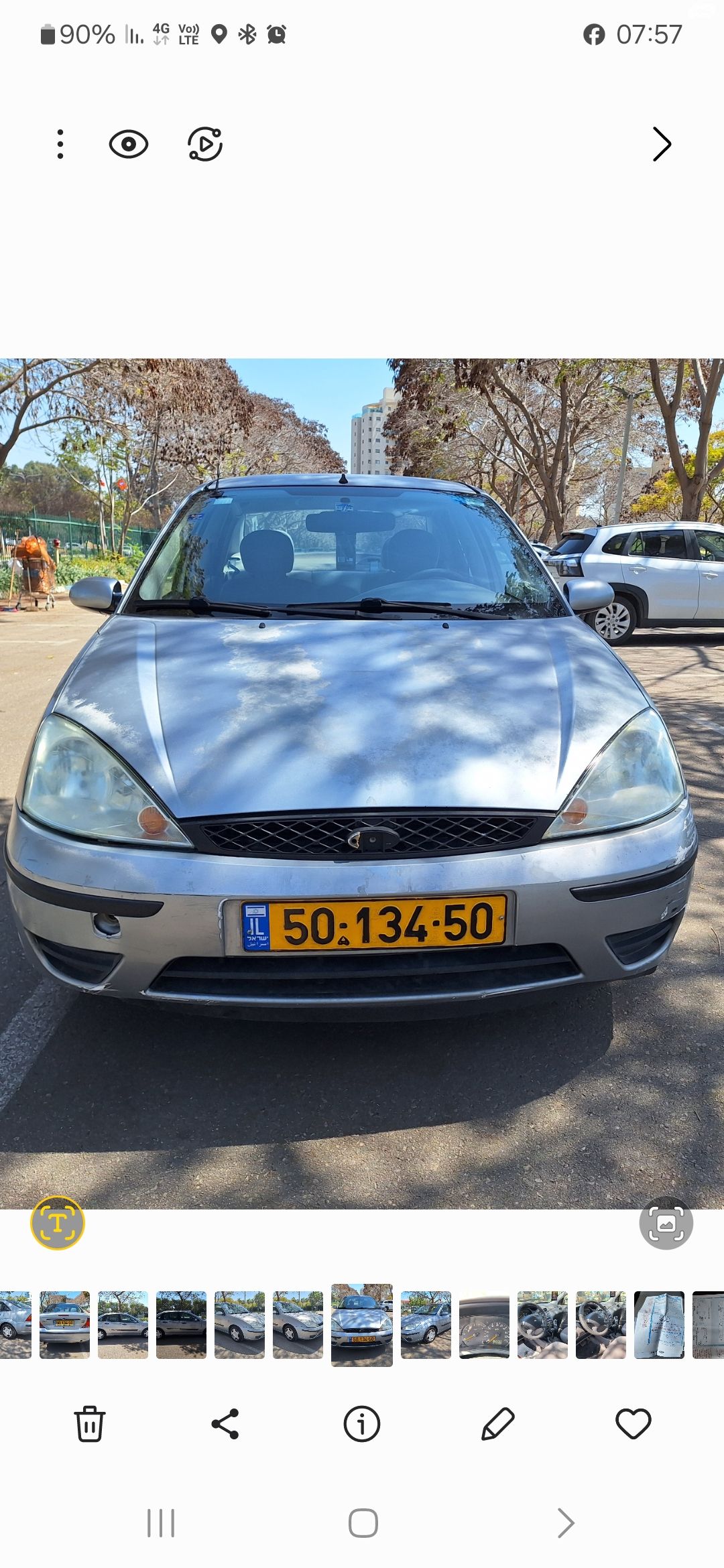 מודעת רכב פורד פוקוס