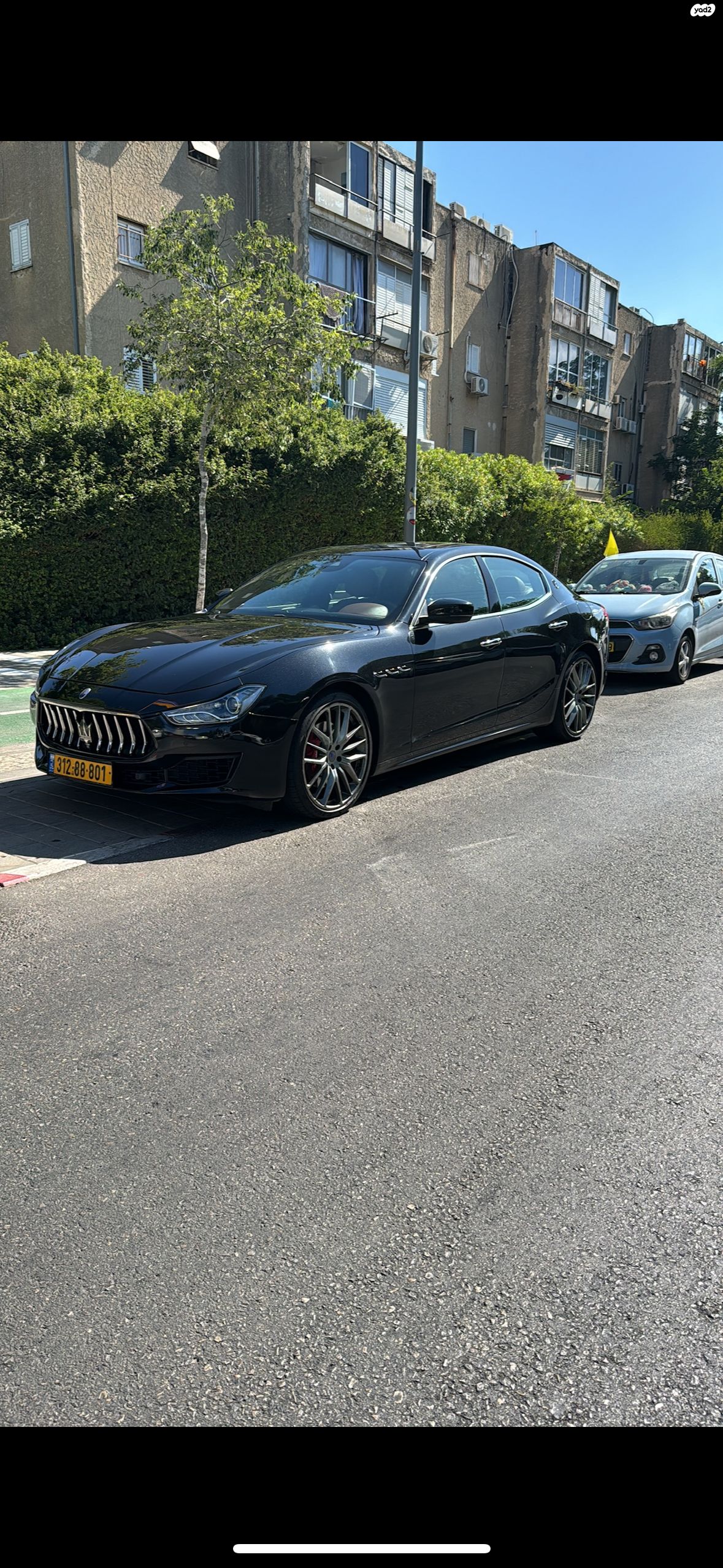 מודעת רכב מזראטי גיבלי