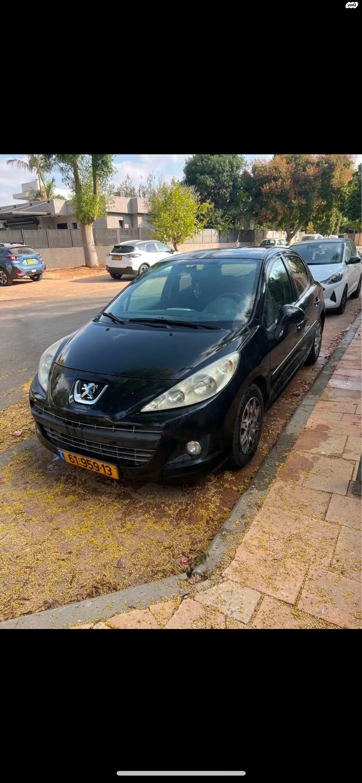 מודעת רכב פיג'ו 207