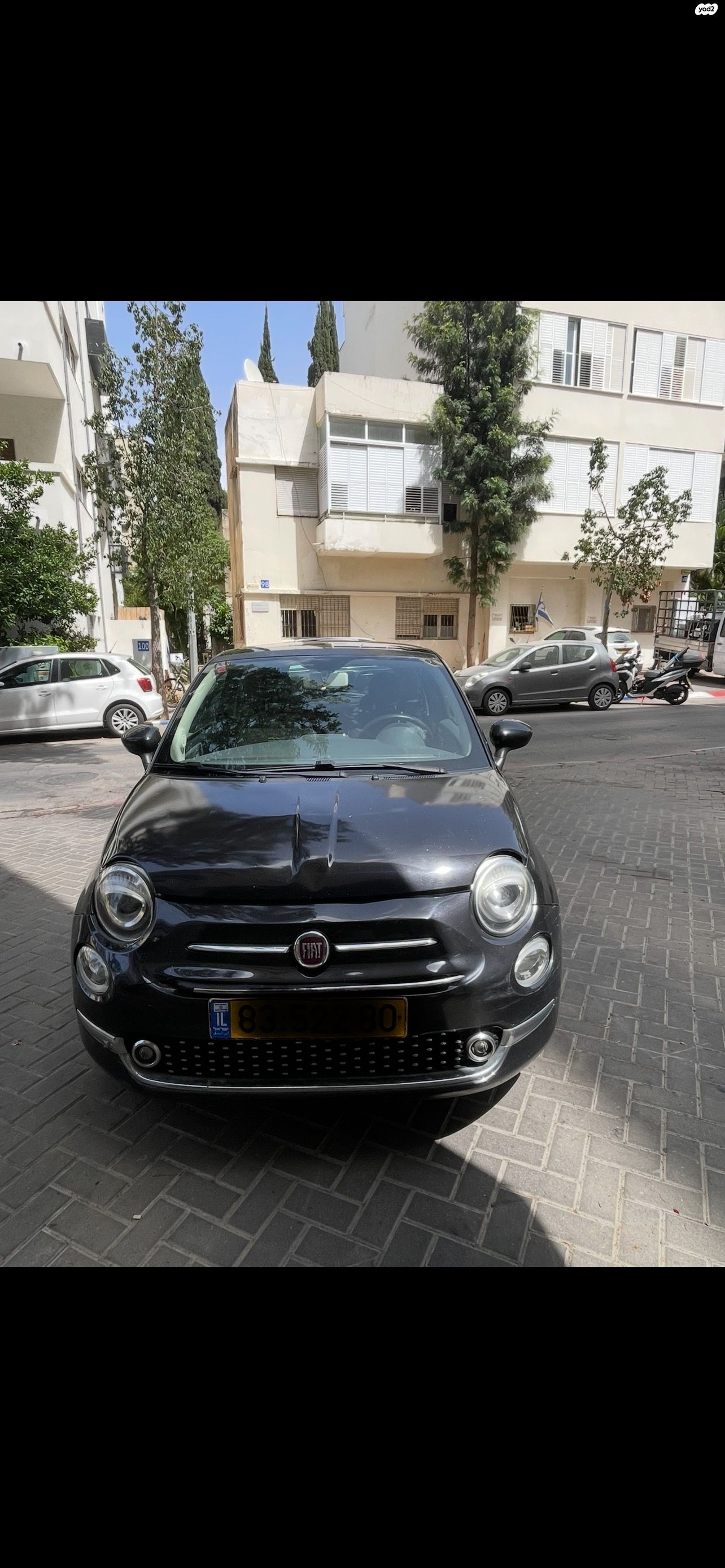 מודעת רכב פיאט 500