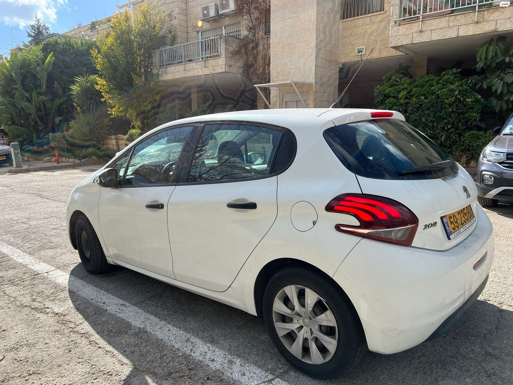 מודעת רכב פיג'ו 208