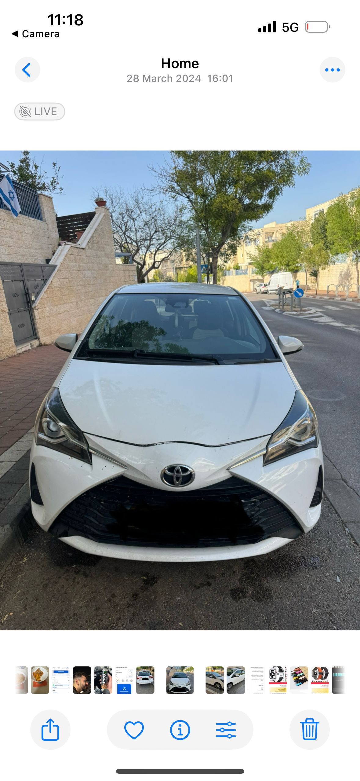 מודעת רכב טויוטה יאריס