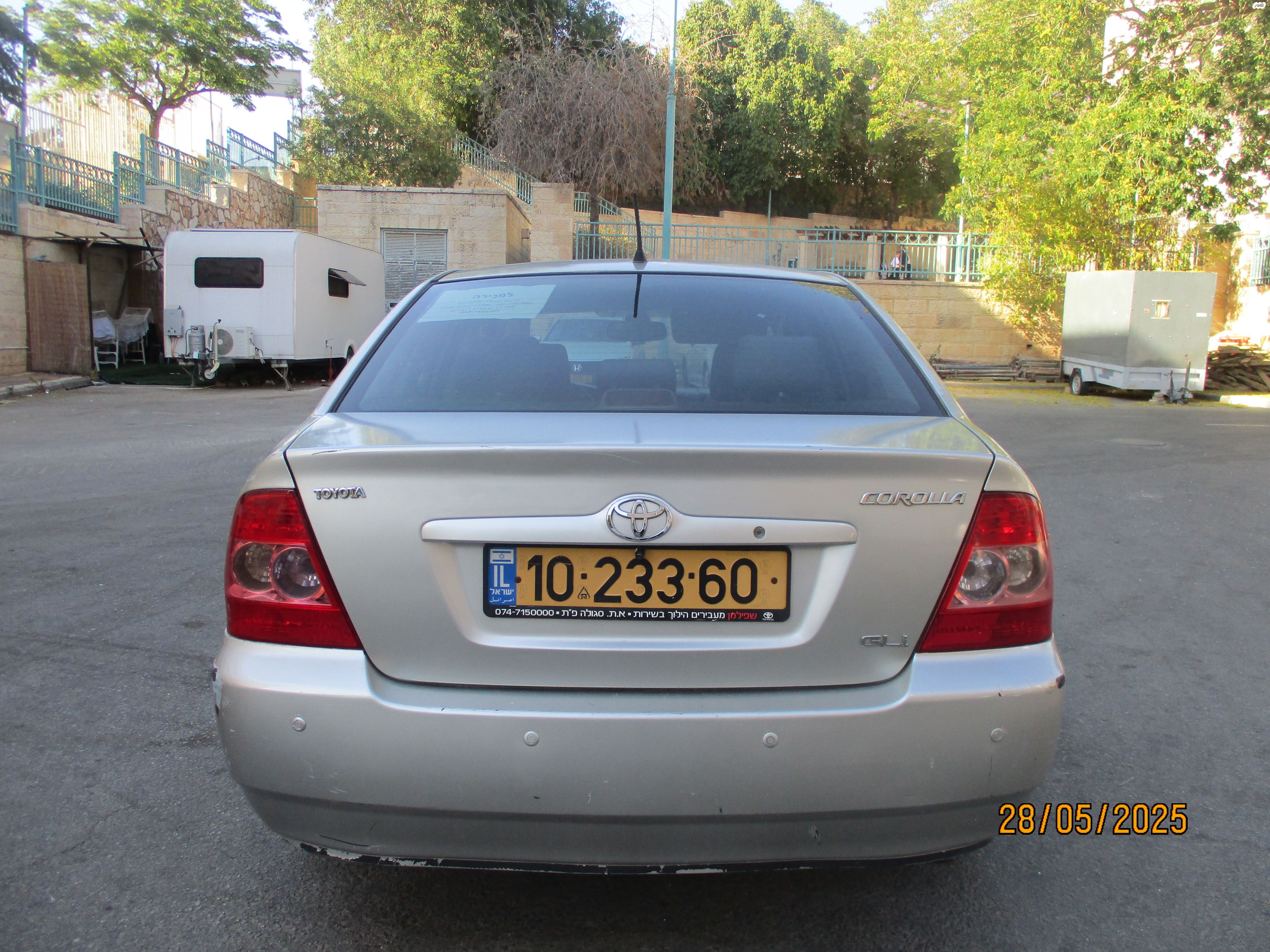 מודעת רכב טויוטה קורולה