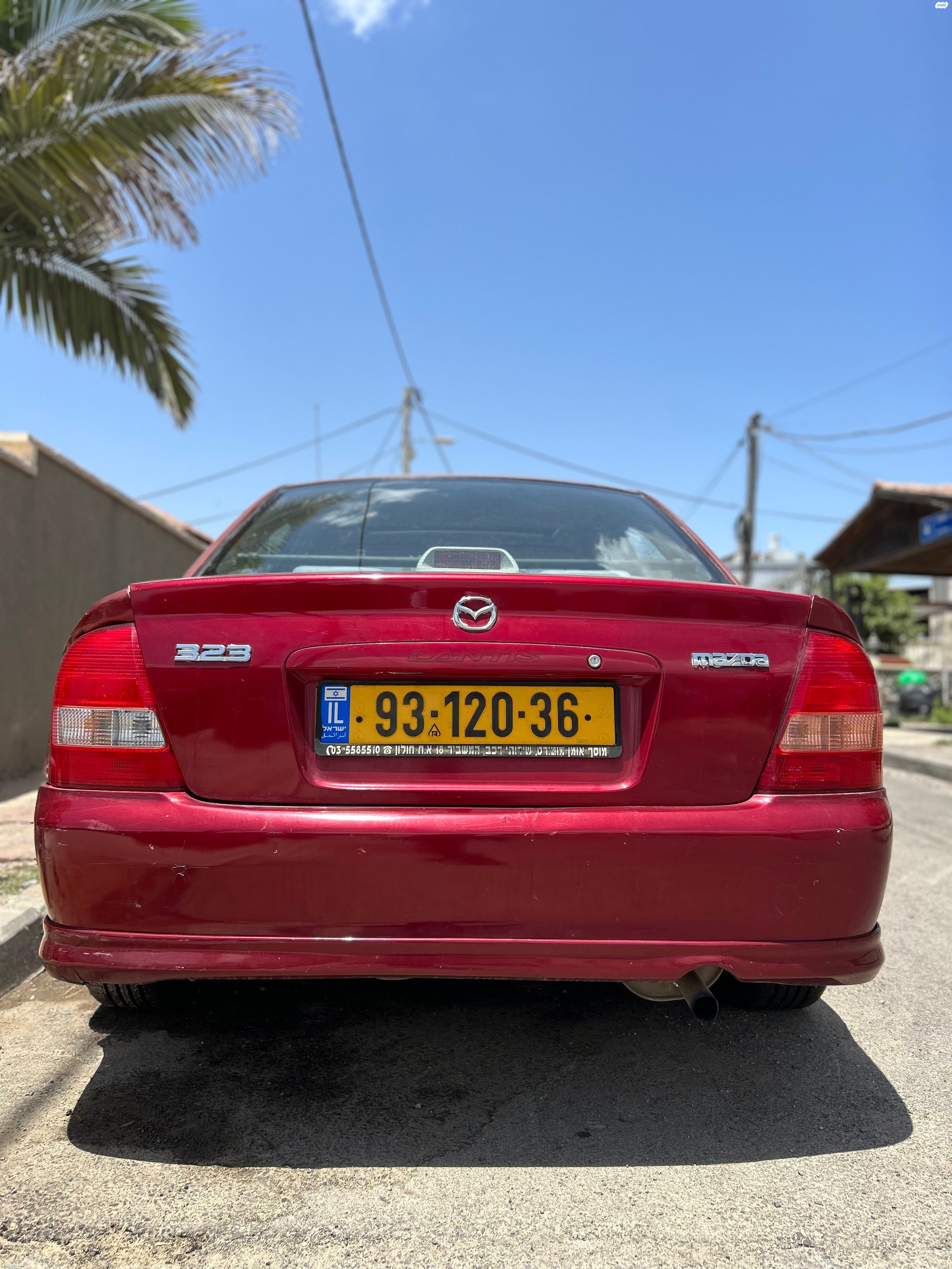 מודעת רכב מאזדה 323