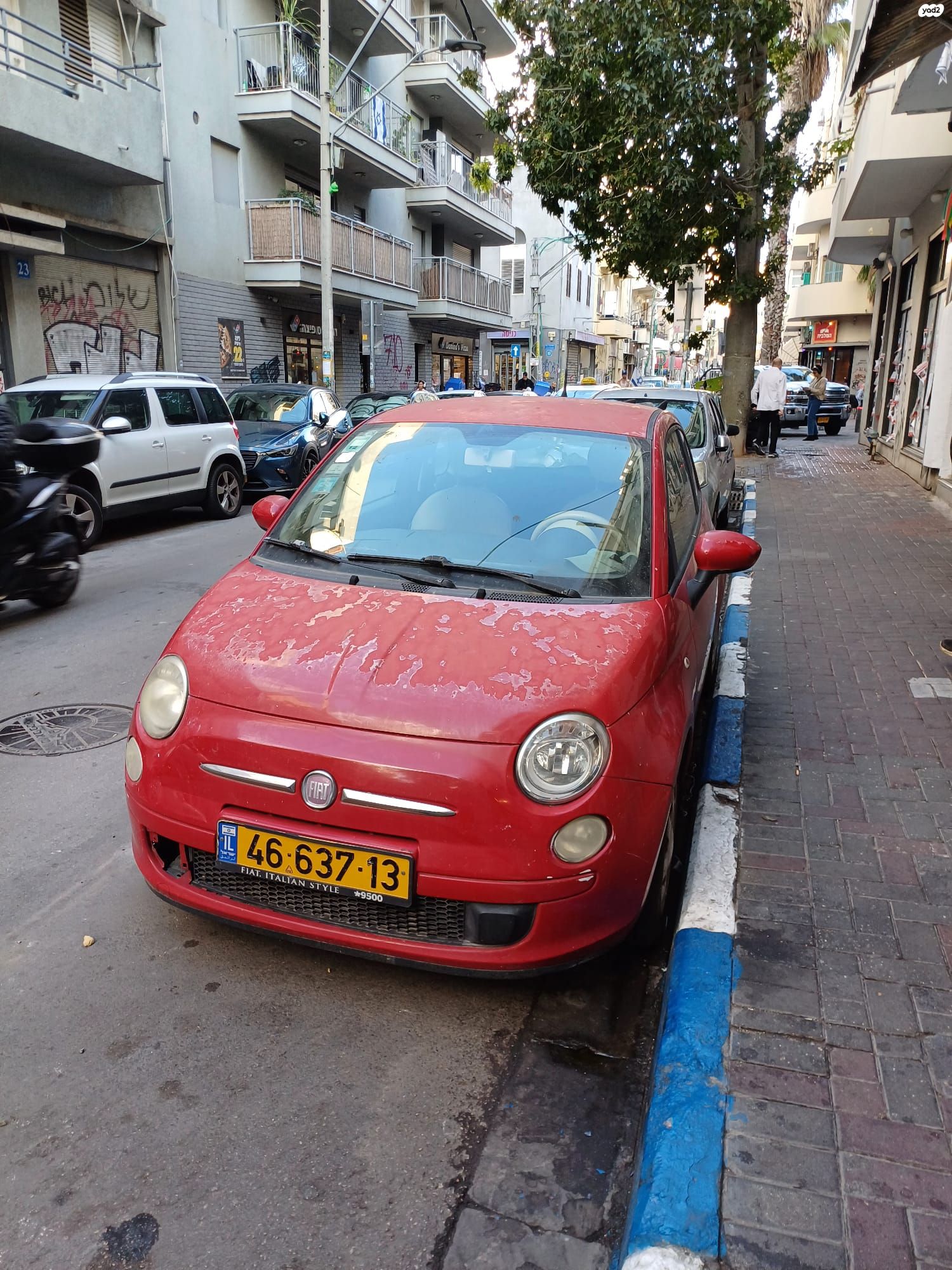 מודעת רכב פיאט 500
