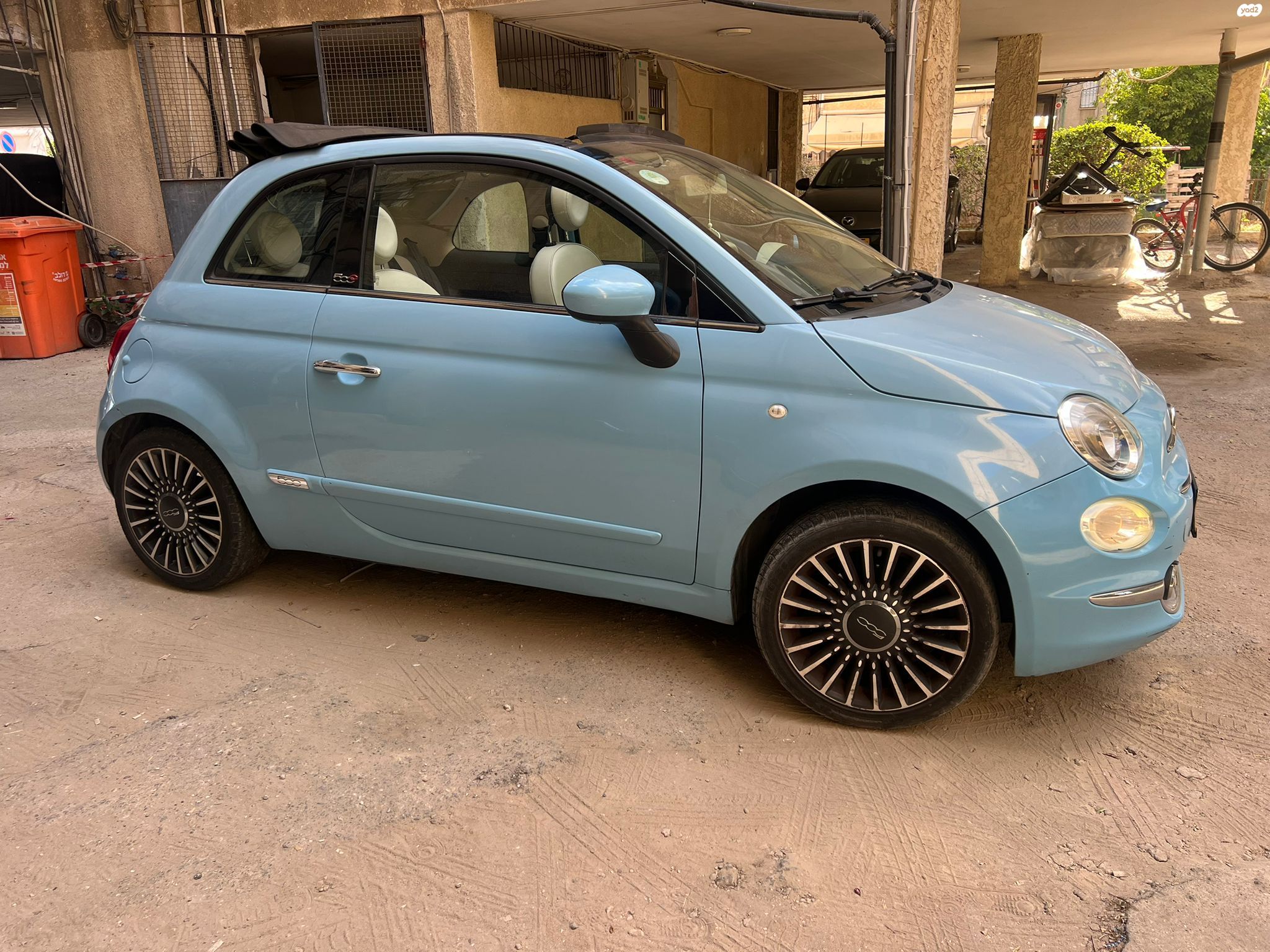 מודעת רכב פיאט 500