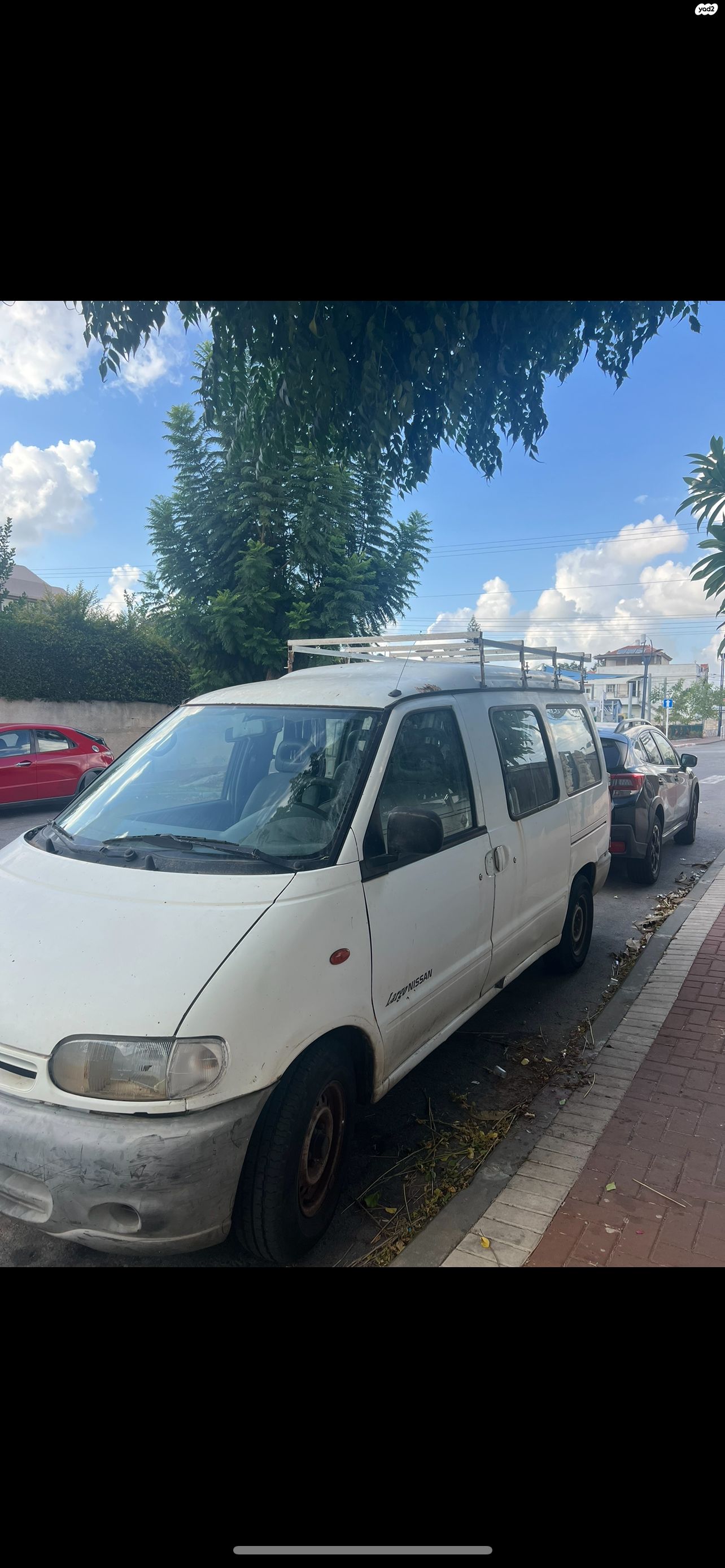 מודעת רכב ניסאן לארגו