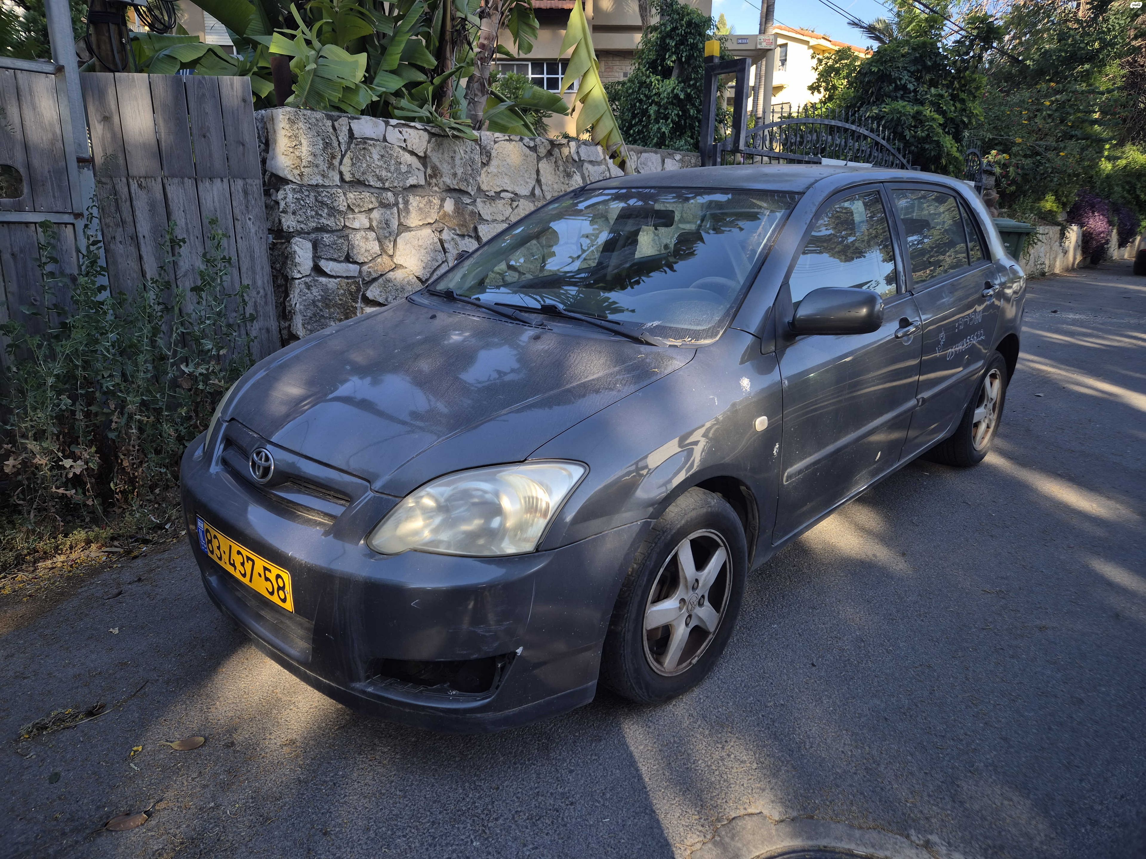 מודעת רכב טויוטה קורולה