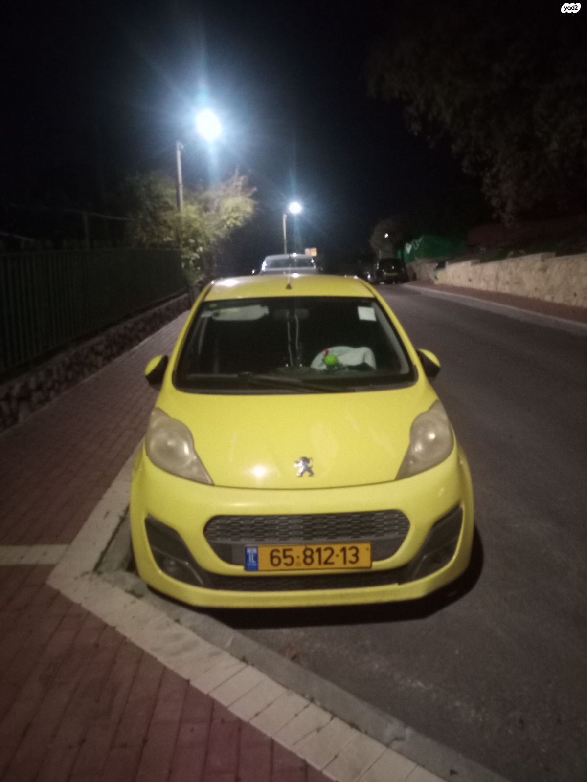 מודעת רכב פיג'ו 107