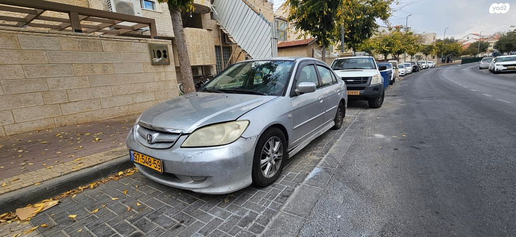 מודעת רכב הונדה סיוויק