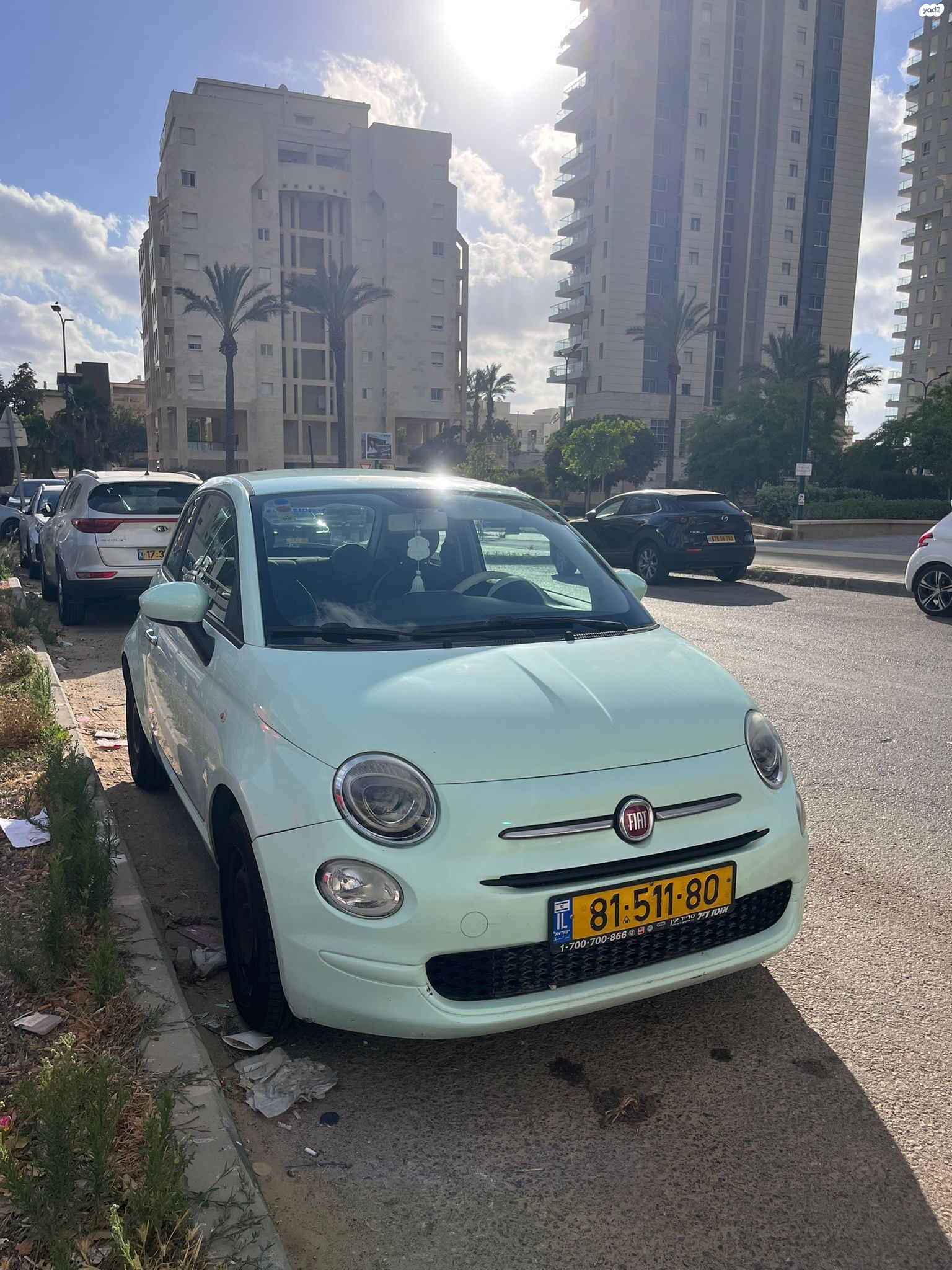 מודעת רכב פיאט 500