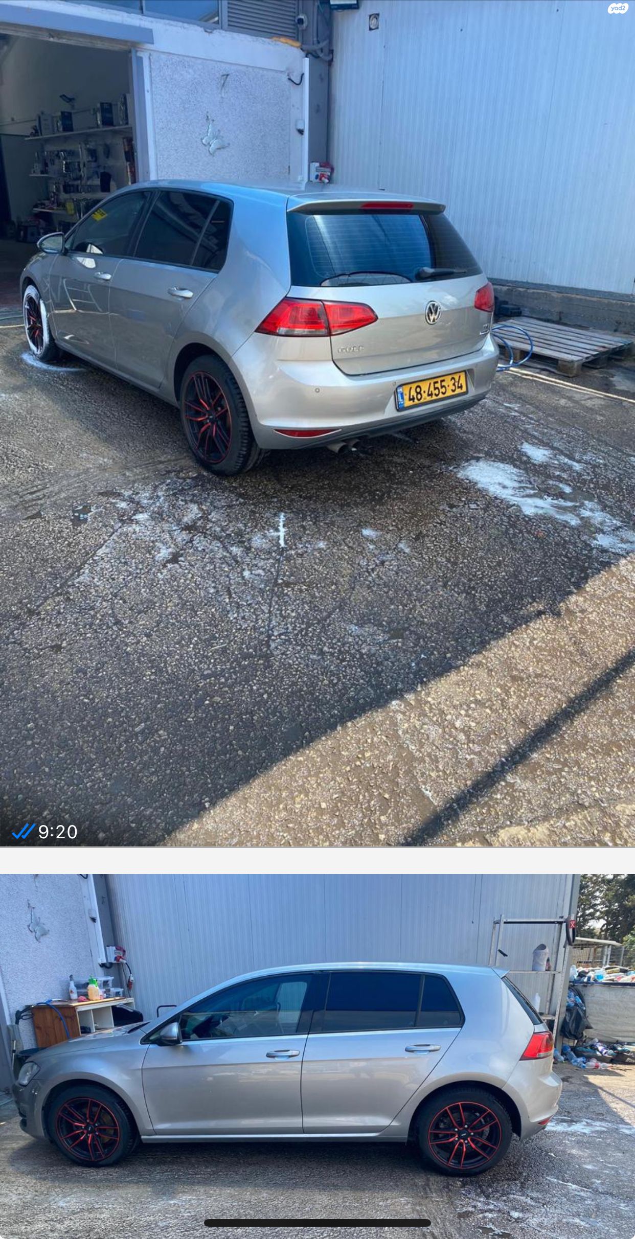 מודעת רכב פולקסווגן גולף