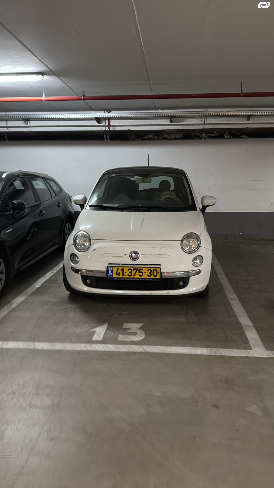 מודעת רכב פיאט 500