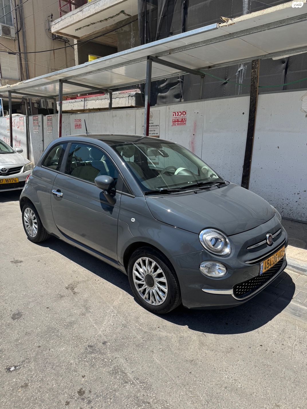 מודעת רכב פיאט 500