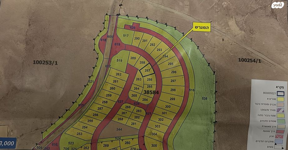 מגרשים, ערד